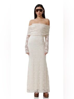 AFRM by Anthropologie Plus,Thelma Lace Ivory Dress,Size 1X,NWT